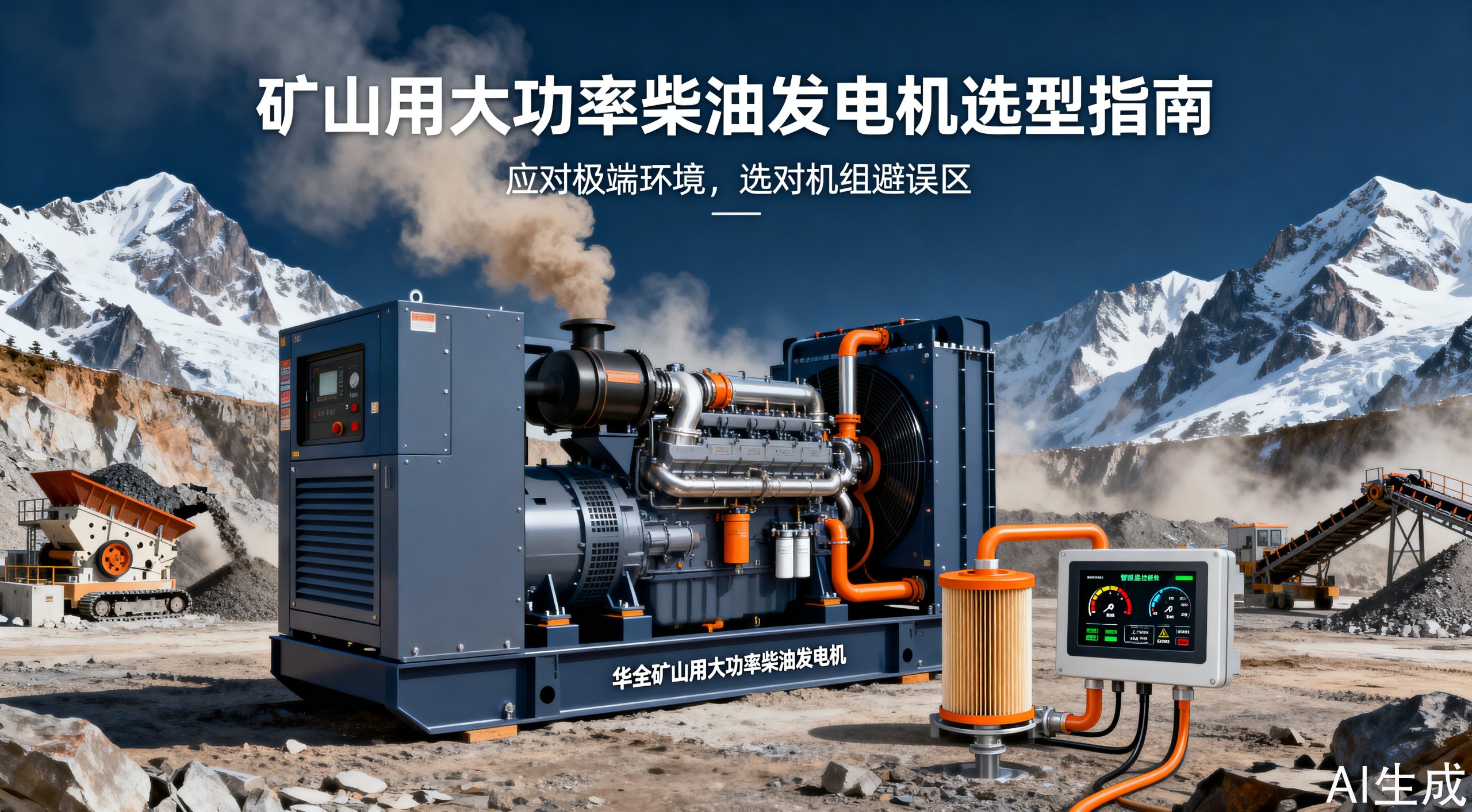 矿山用大功率柴油发电机选购指南