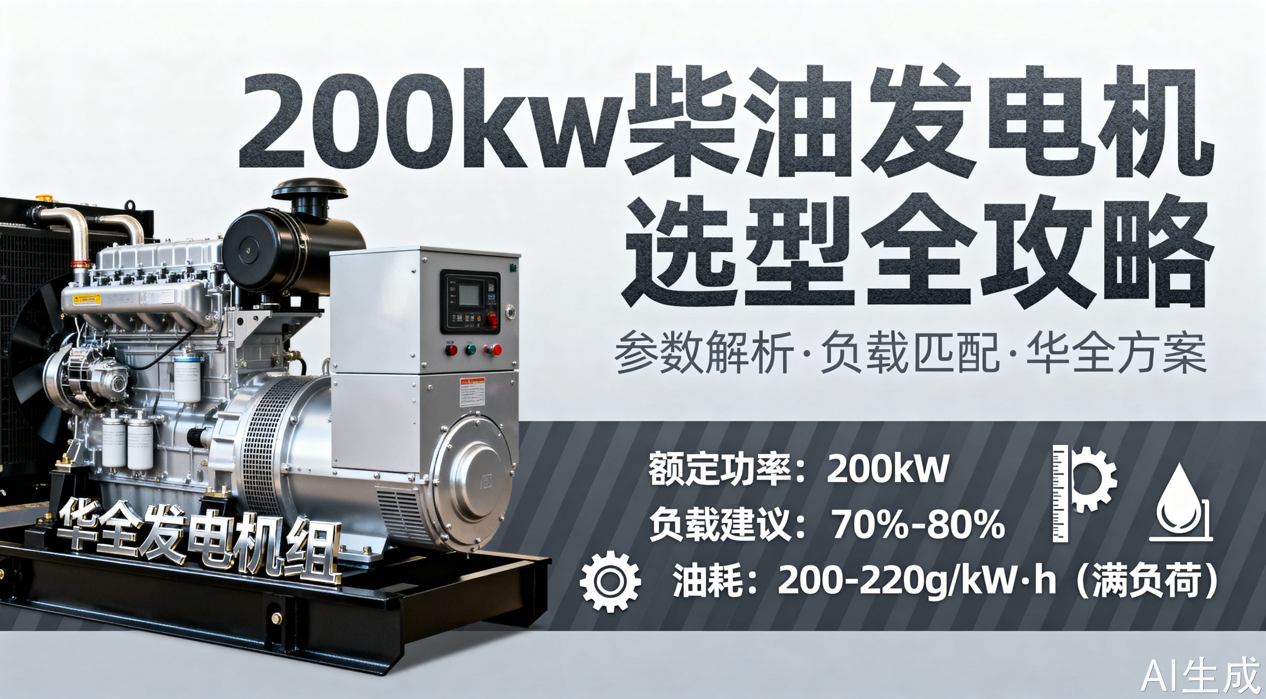 200kw柴油发电机参数详解及选型指南