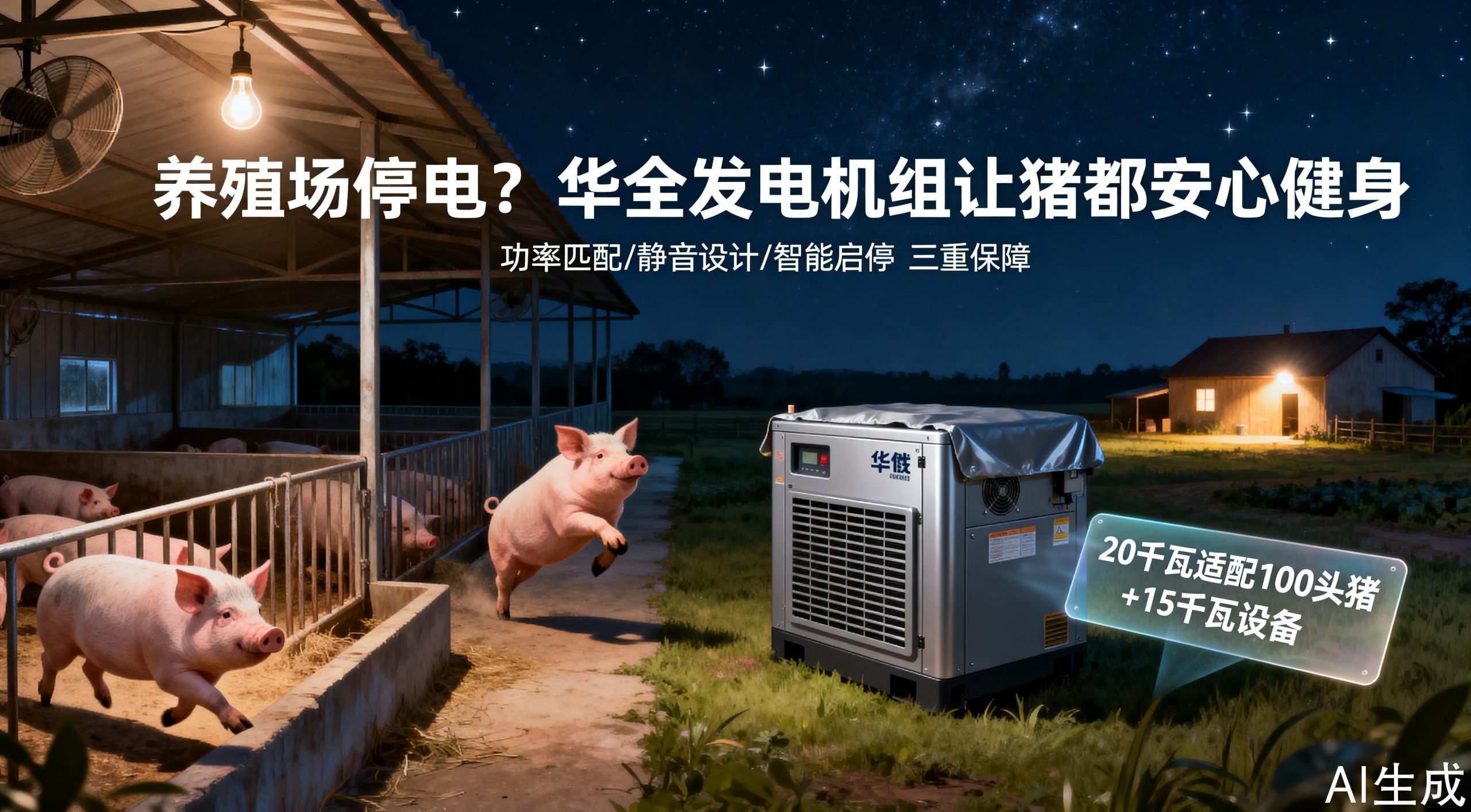养殖场备用柴油发电机，让停电不再尴尬