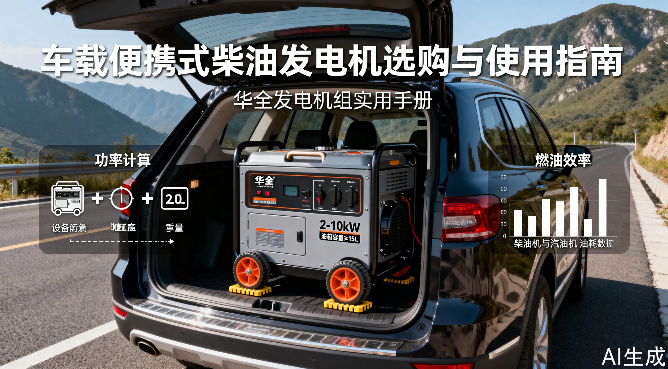 车载便携式柴油发电机：选购到维护的完整指南
