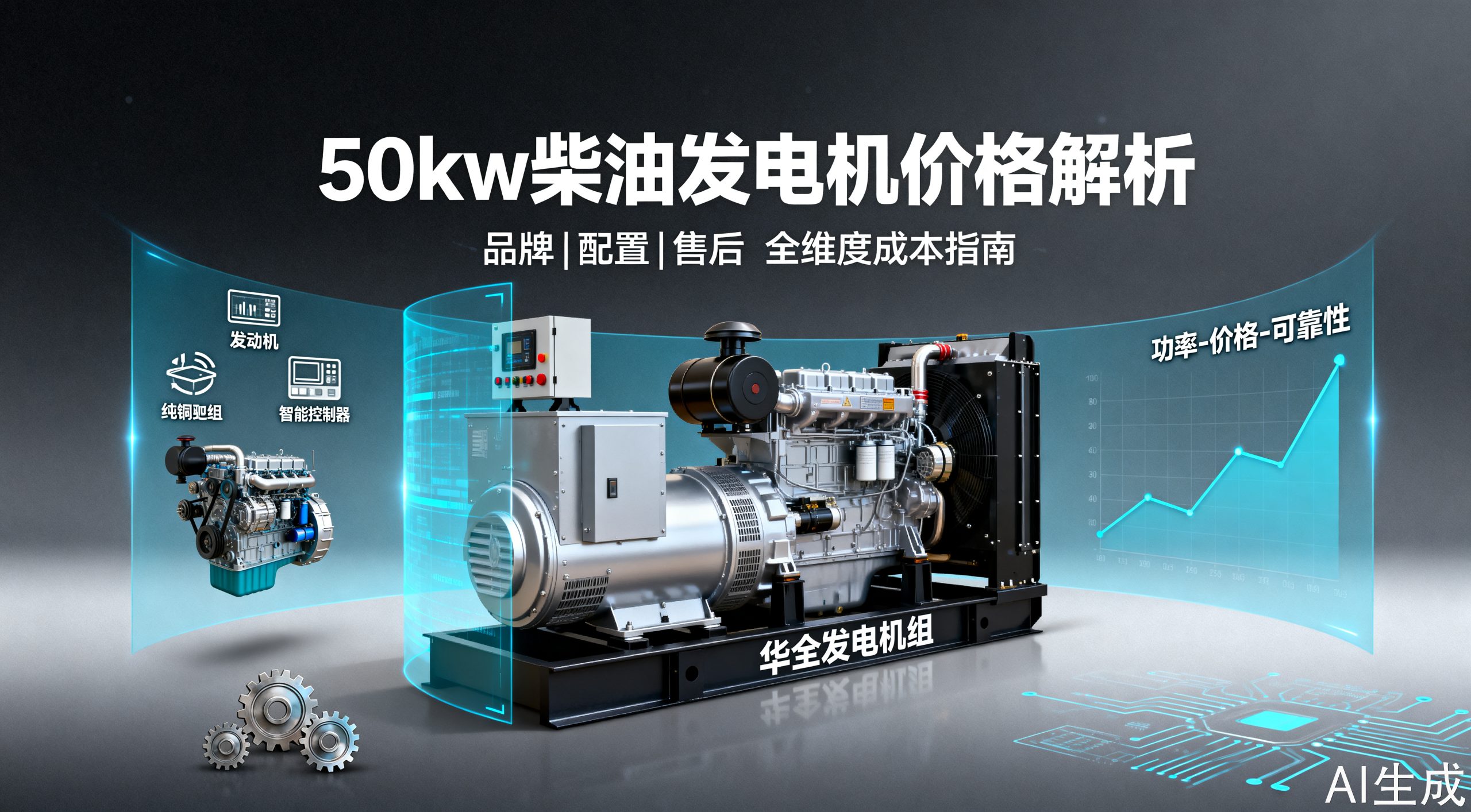 50kw柴油发电机价格怎么算？干货来了