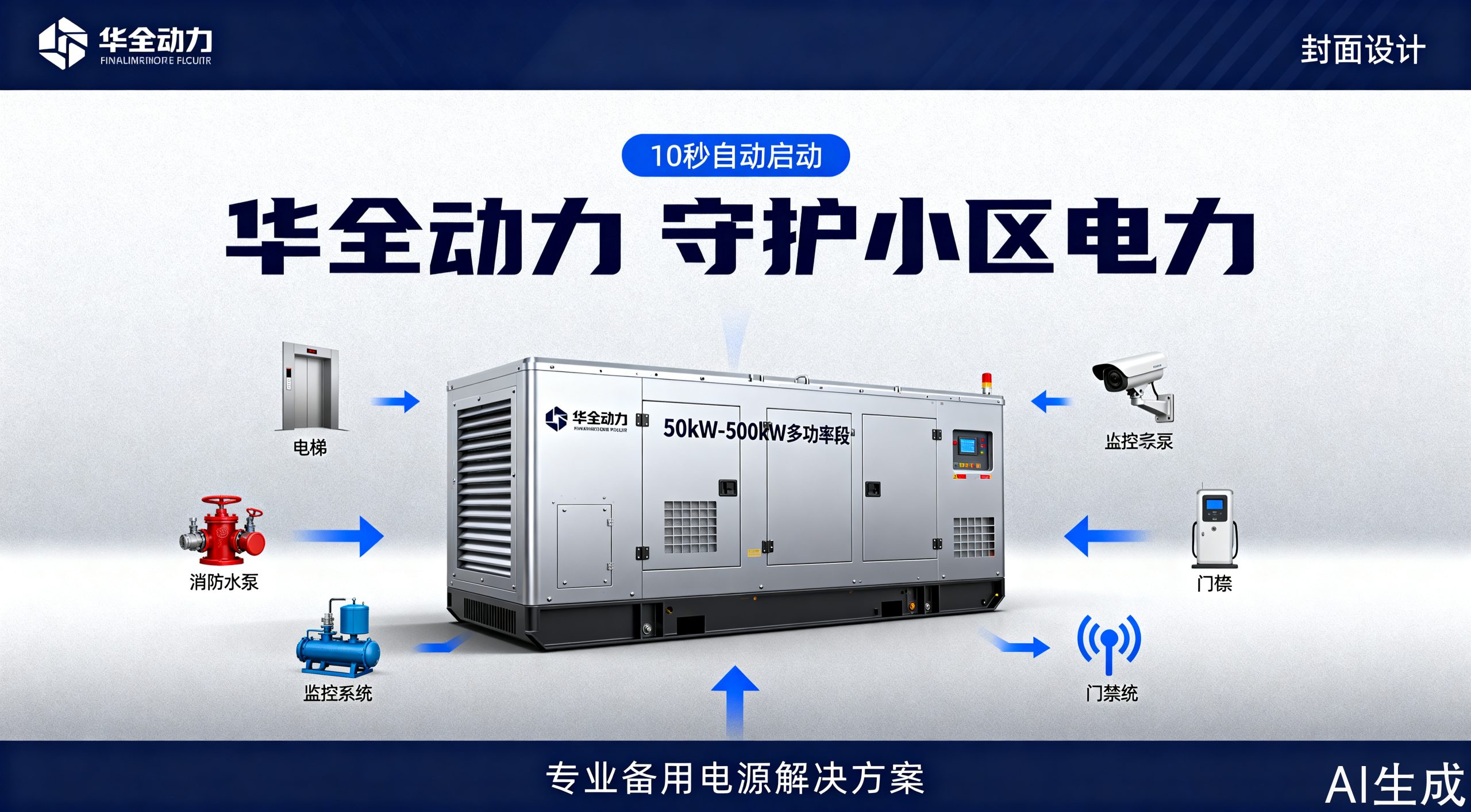 小区物业备用柴油发电机选购指南