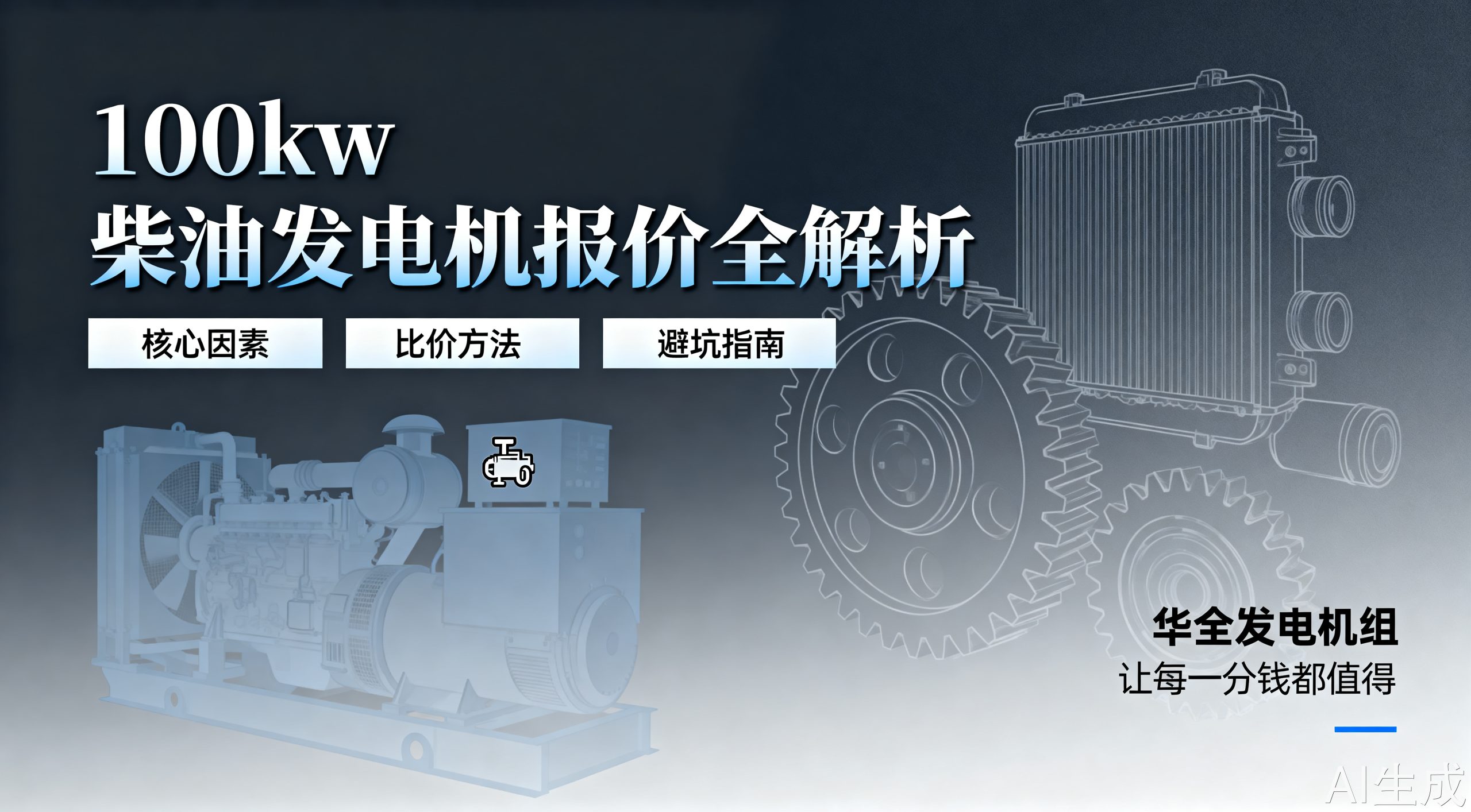 100kw柴油发电机报价，资深用户教你避开价格陷阱