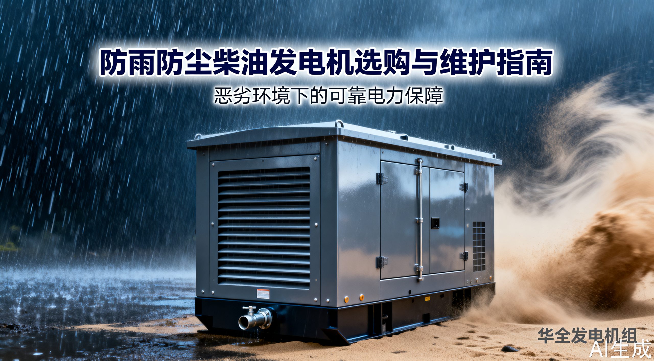 防雨防尘柴油发电机选购与维护技巧