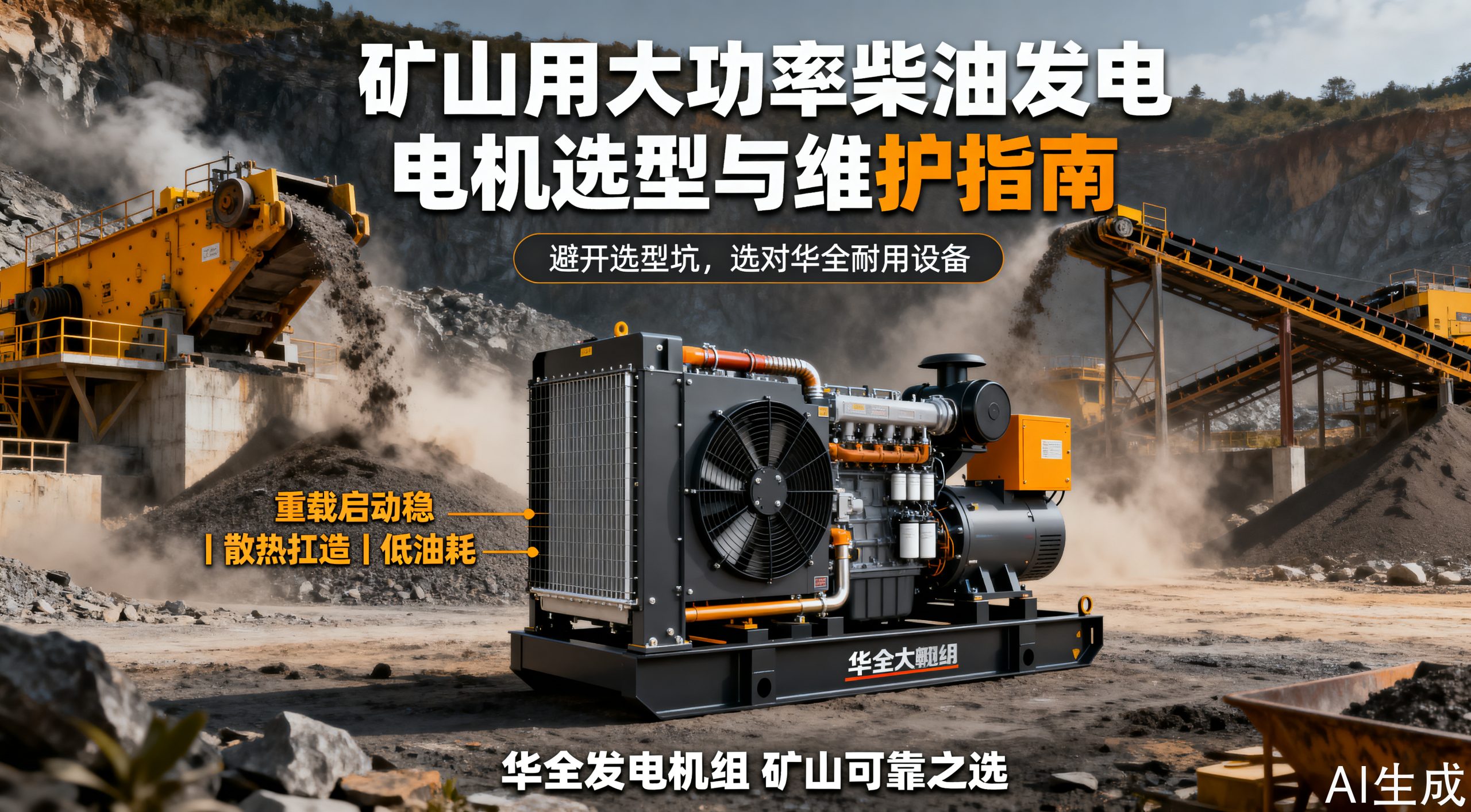 矿山用大功率柴油发电机怎么挑不出错