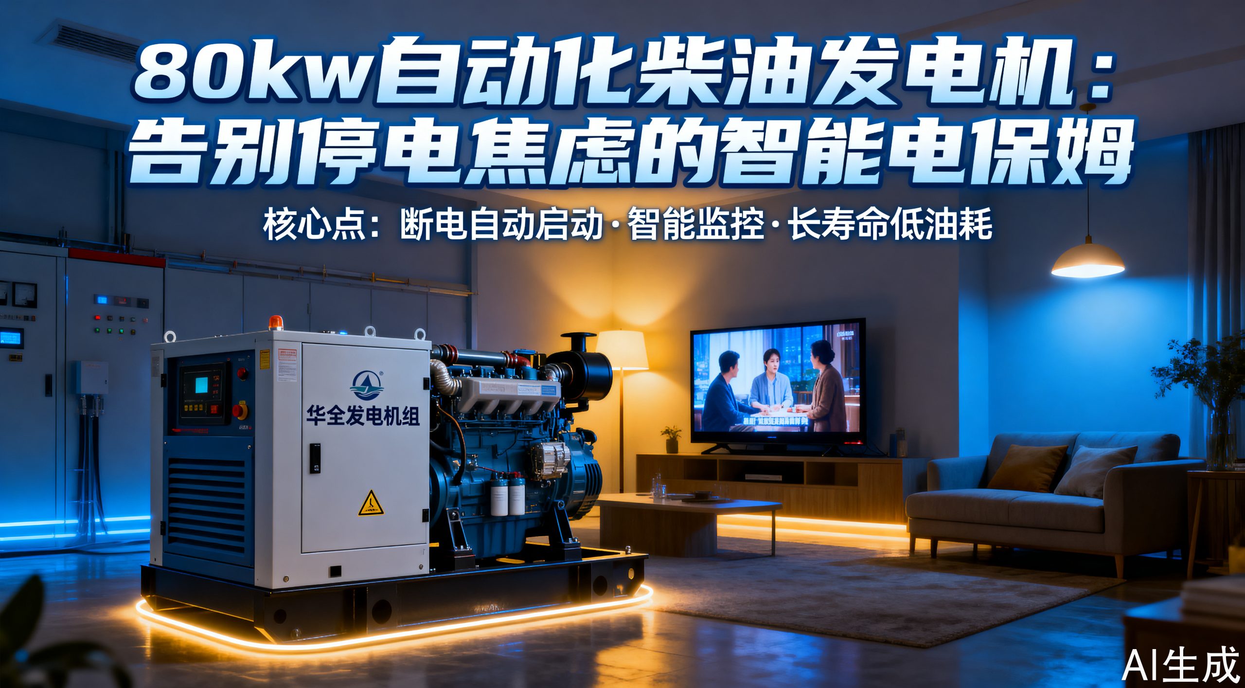80kw自动化柴油发电机 省心又可靠