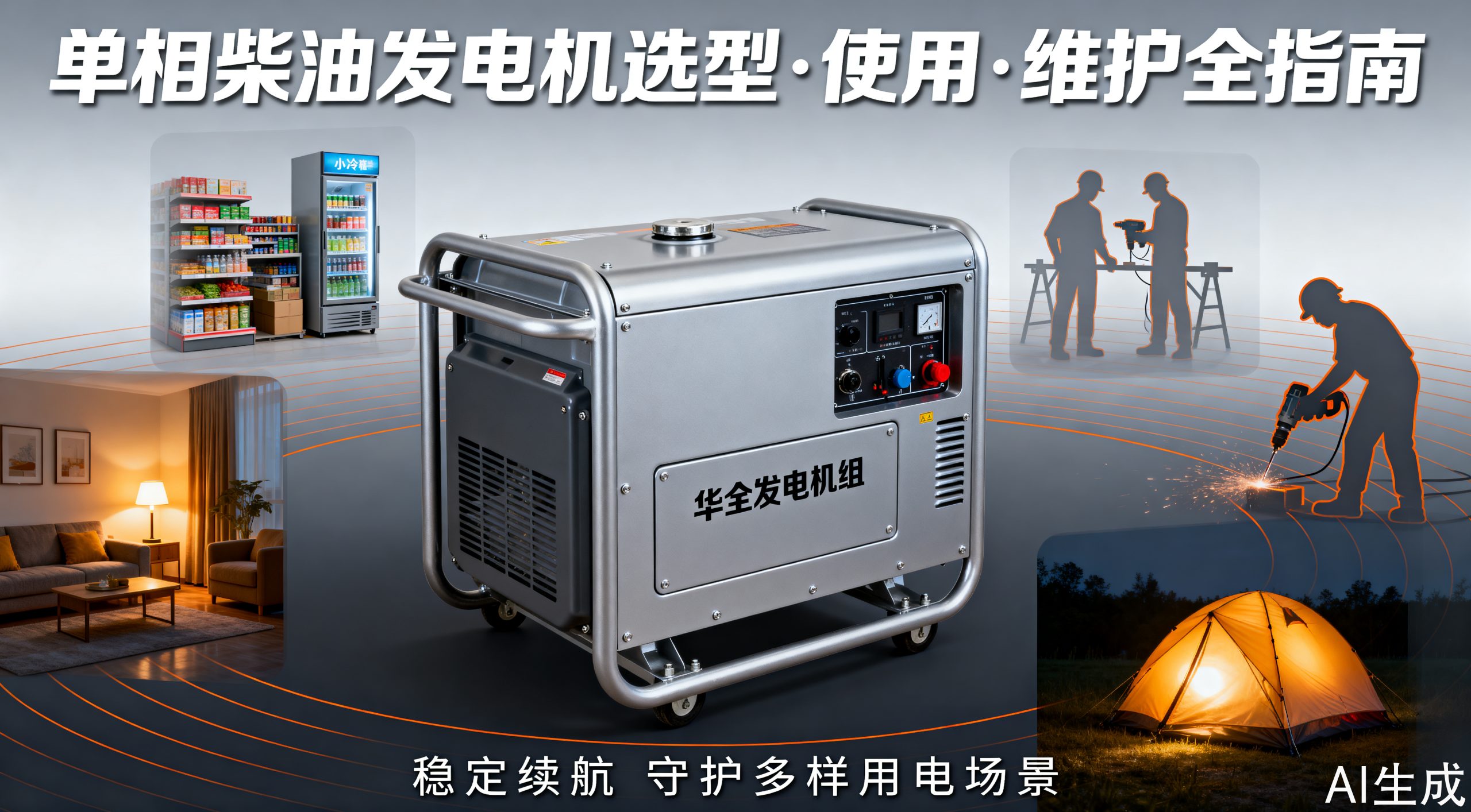 单相柴油发电机选购与使用全流程必读指南