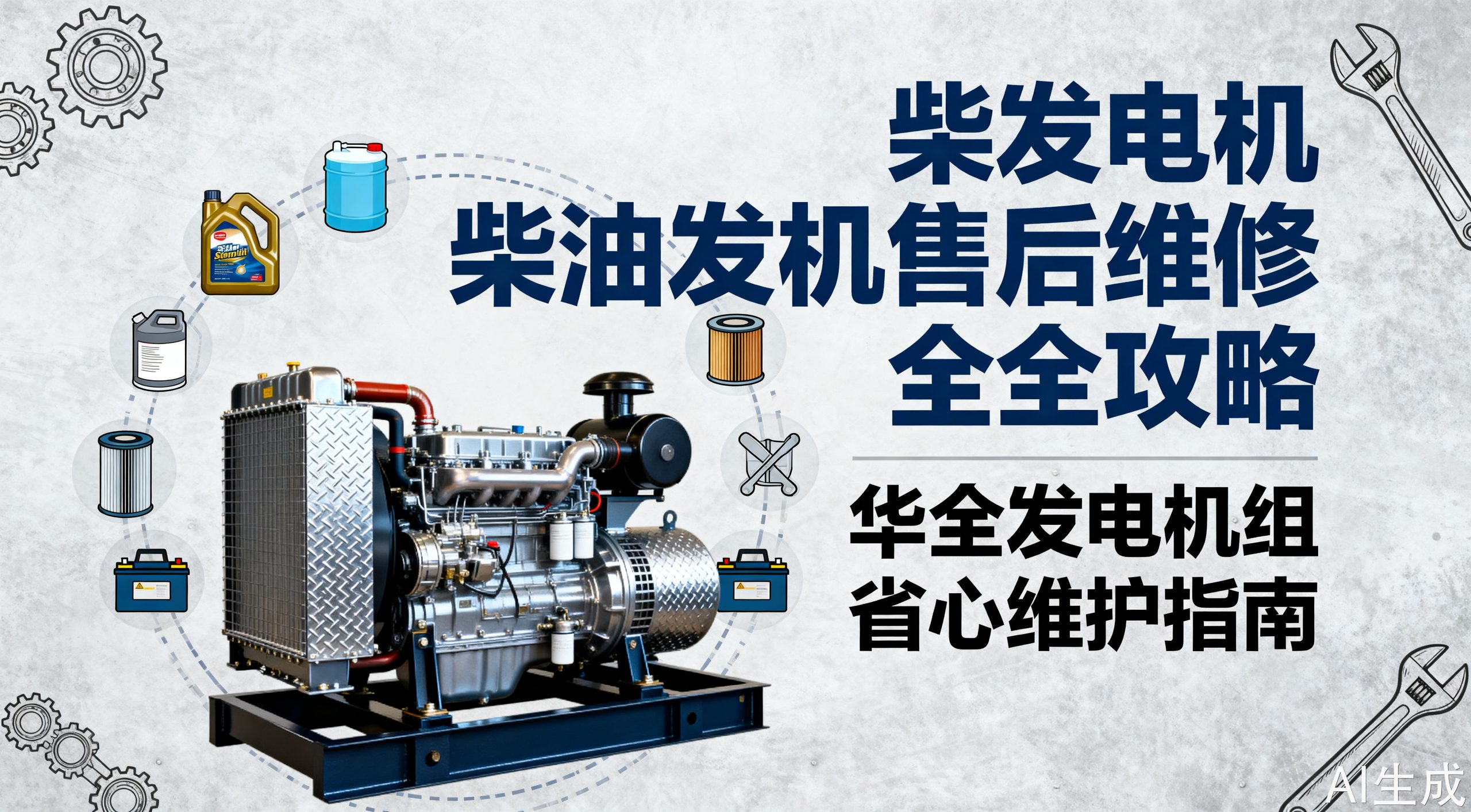 柴油发电机售后维修，这些保养技巧你懂吗？