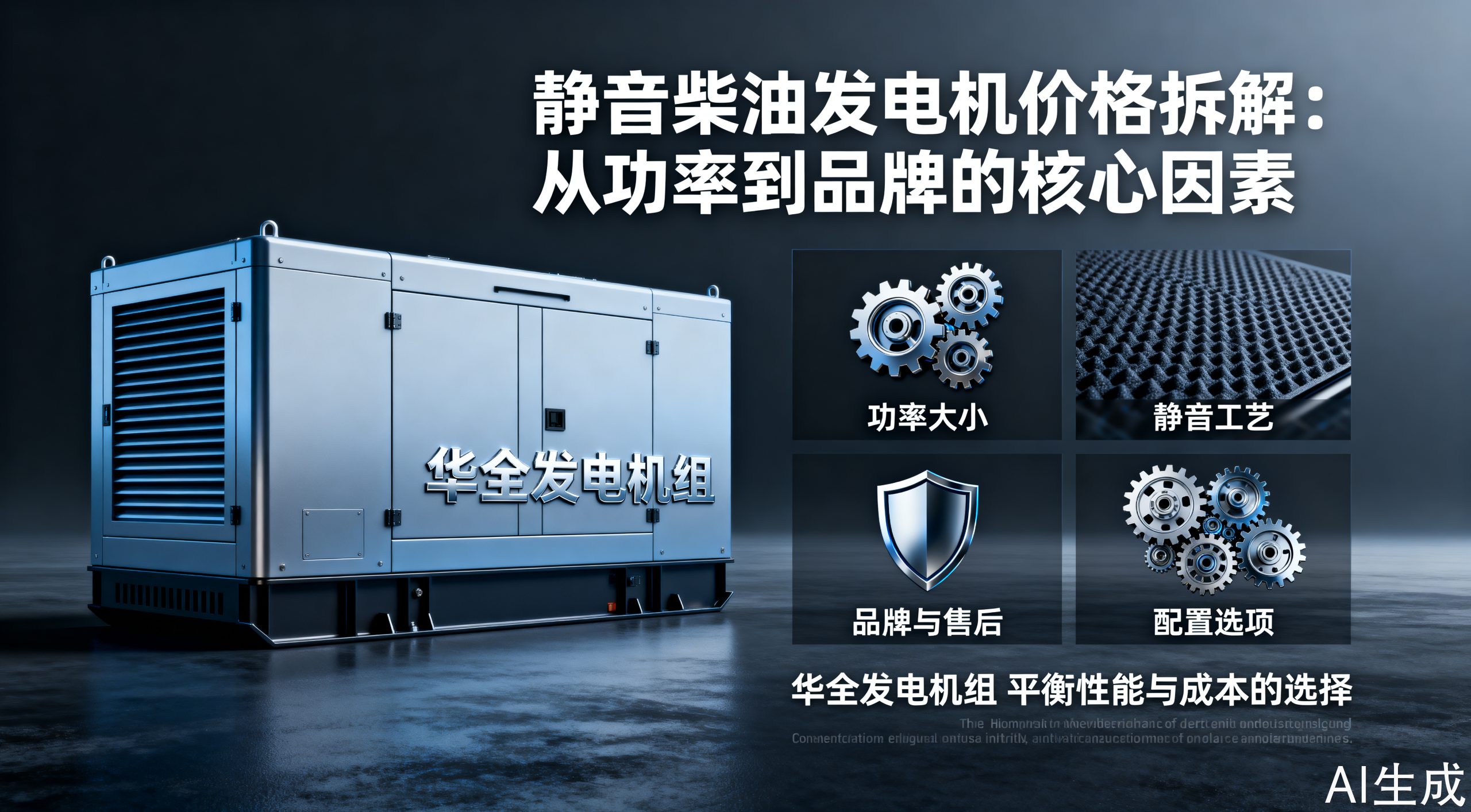 静音柴油发电机多少钱才算合适？