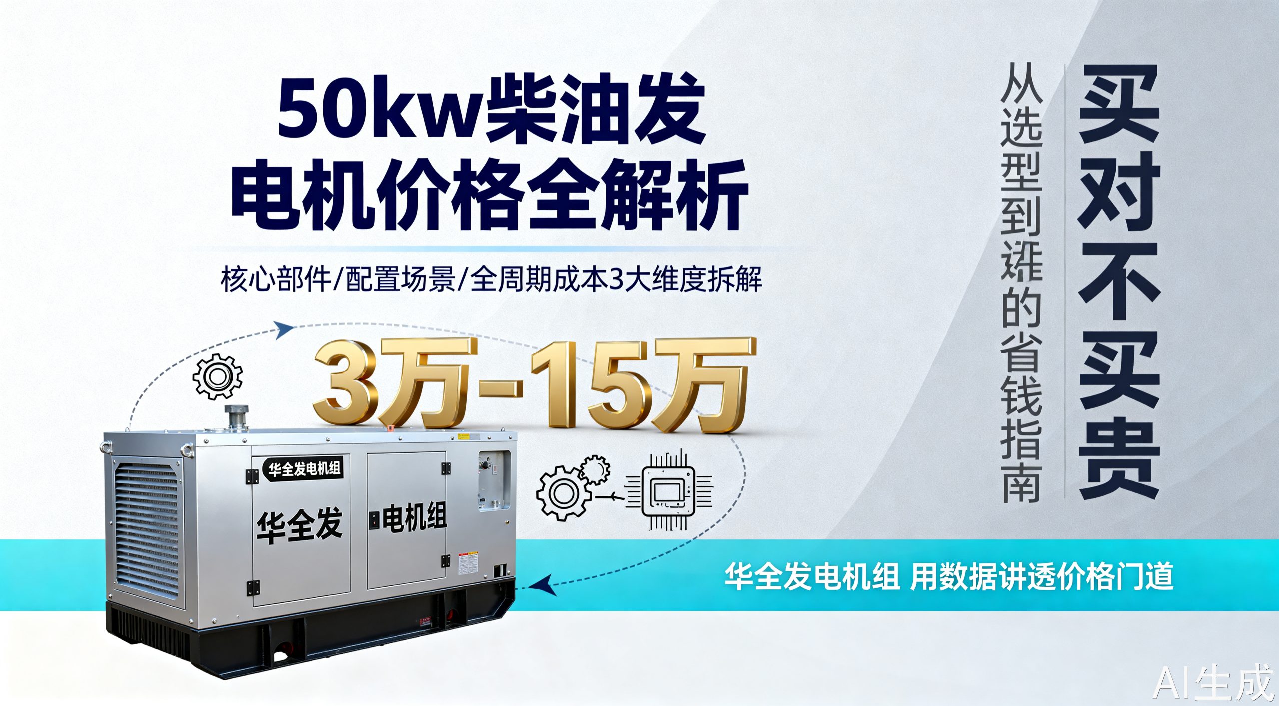 50kw柴油发电机价格 看完这篇不踩坑