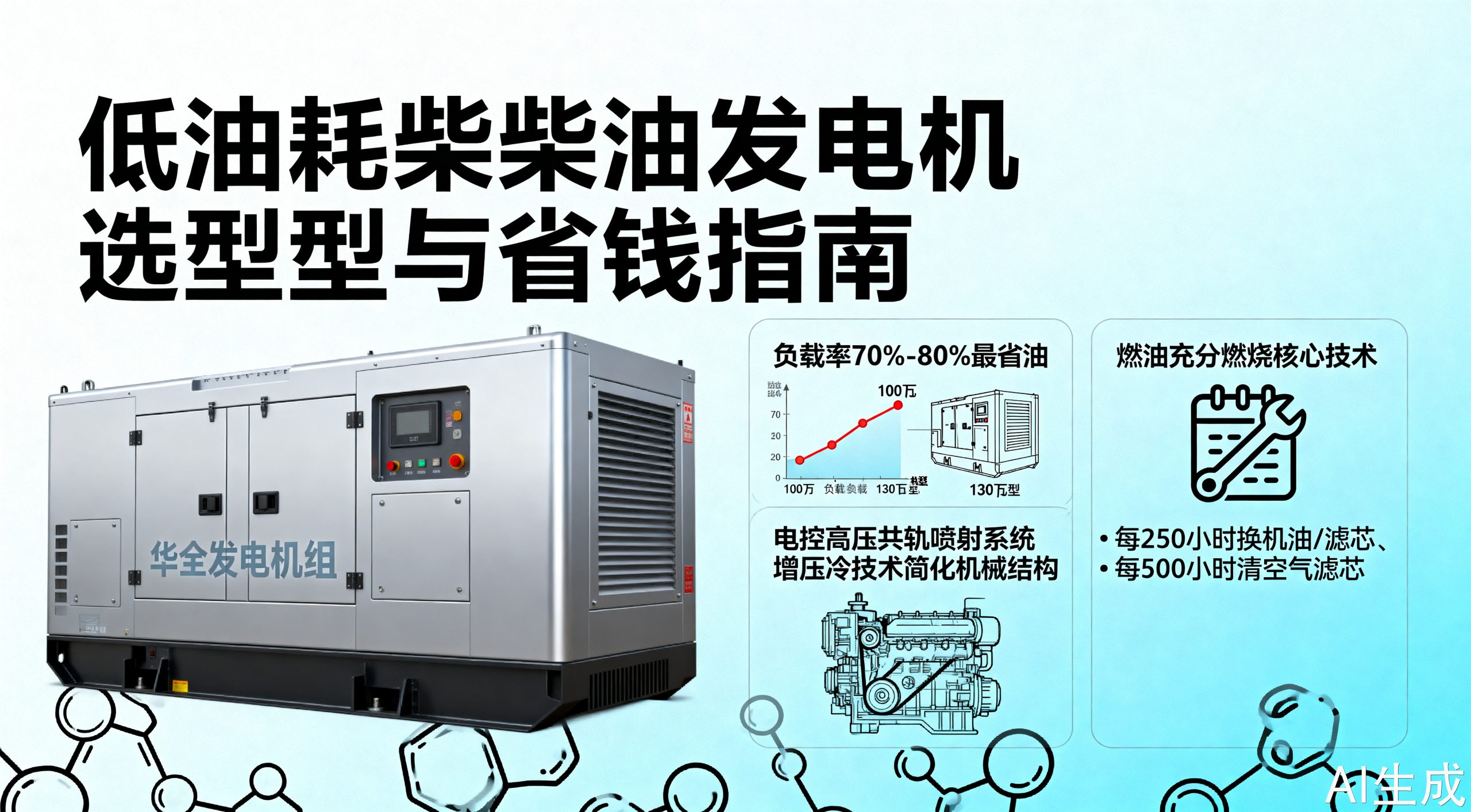 低油耗柴油发电机到底有多省