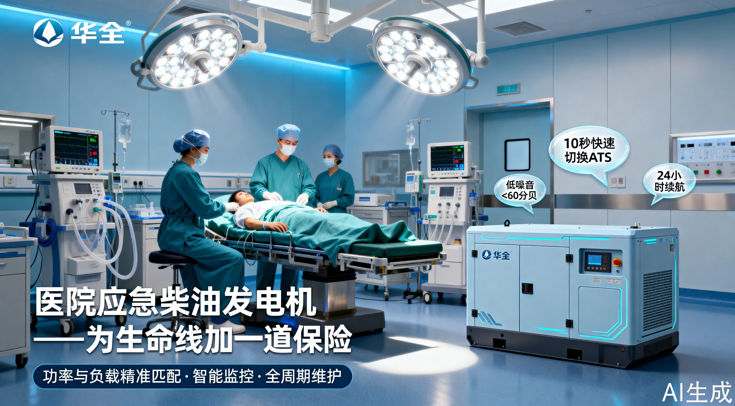 医院应急柴油发电机：稳定供电的生命守护