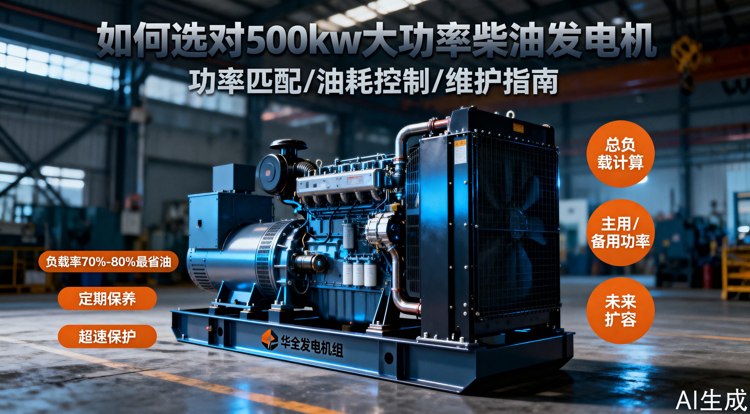 搞懂500kw大功率柴油发电机，省心又省钱