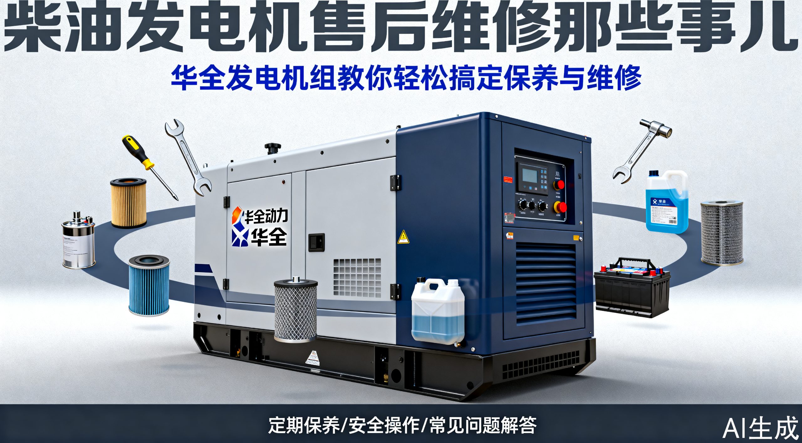 柴油发电机售后维修，学会这几招省心又省钱