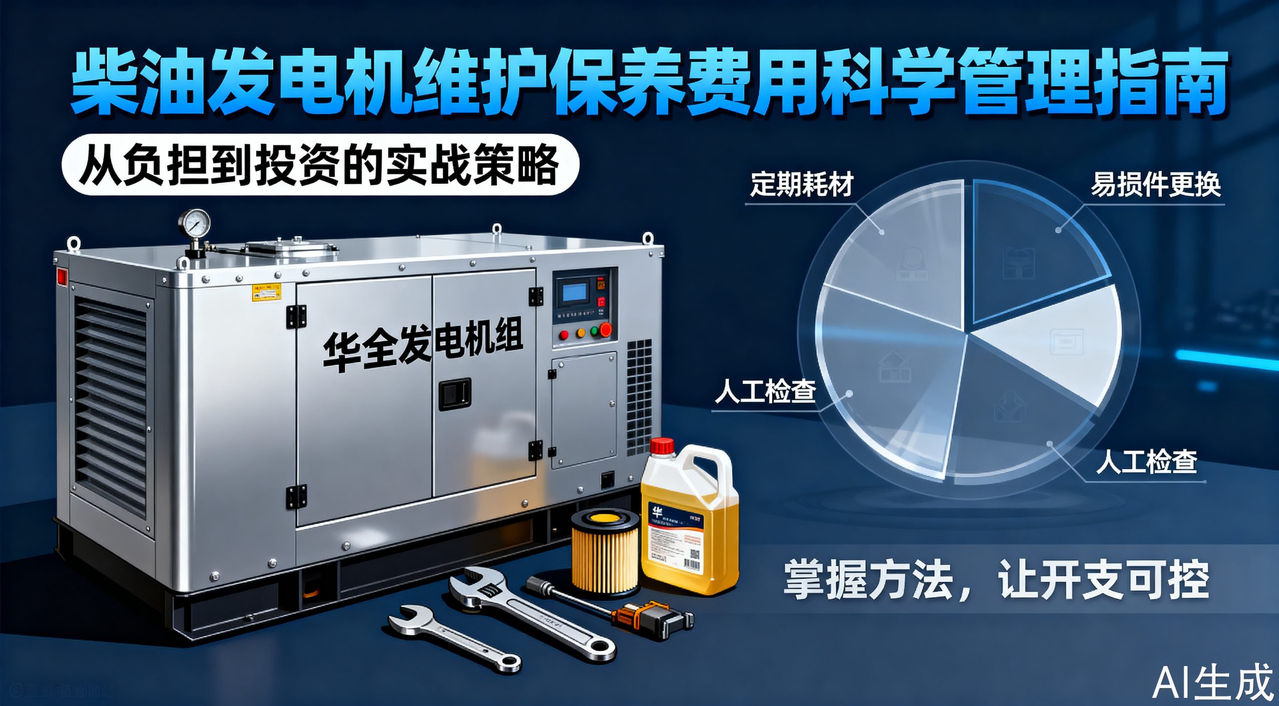 柴油发电机维护保养费用，这样控制最有效