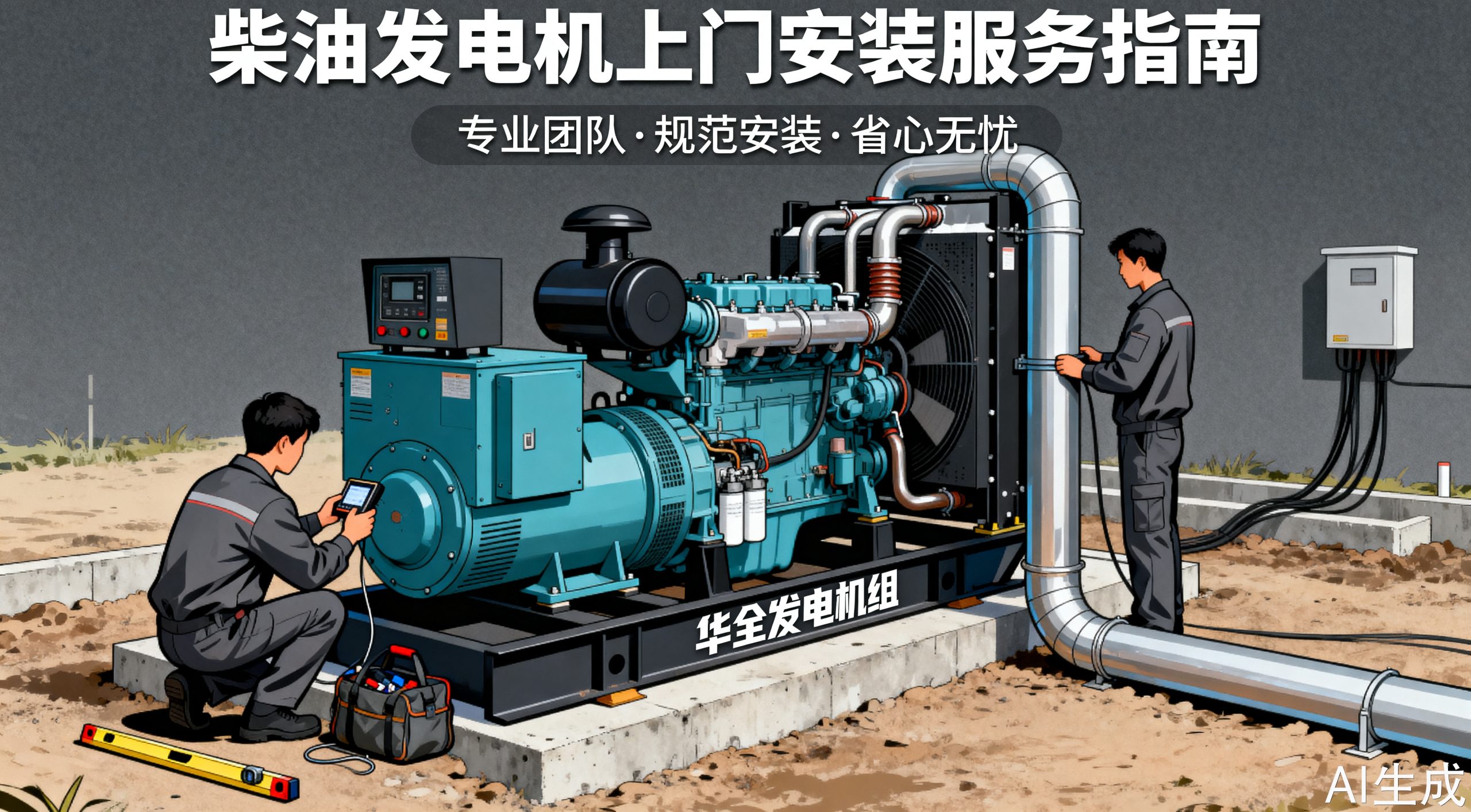 柴油发电机上门安装，关键步骤与注意事项
