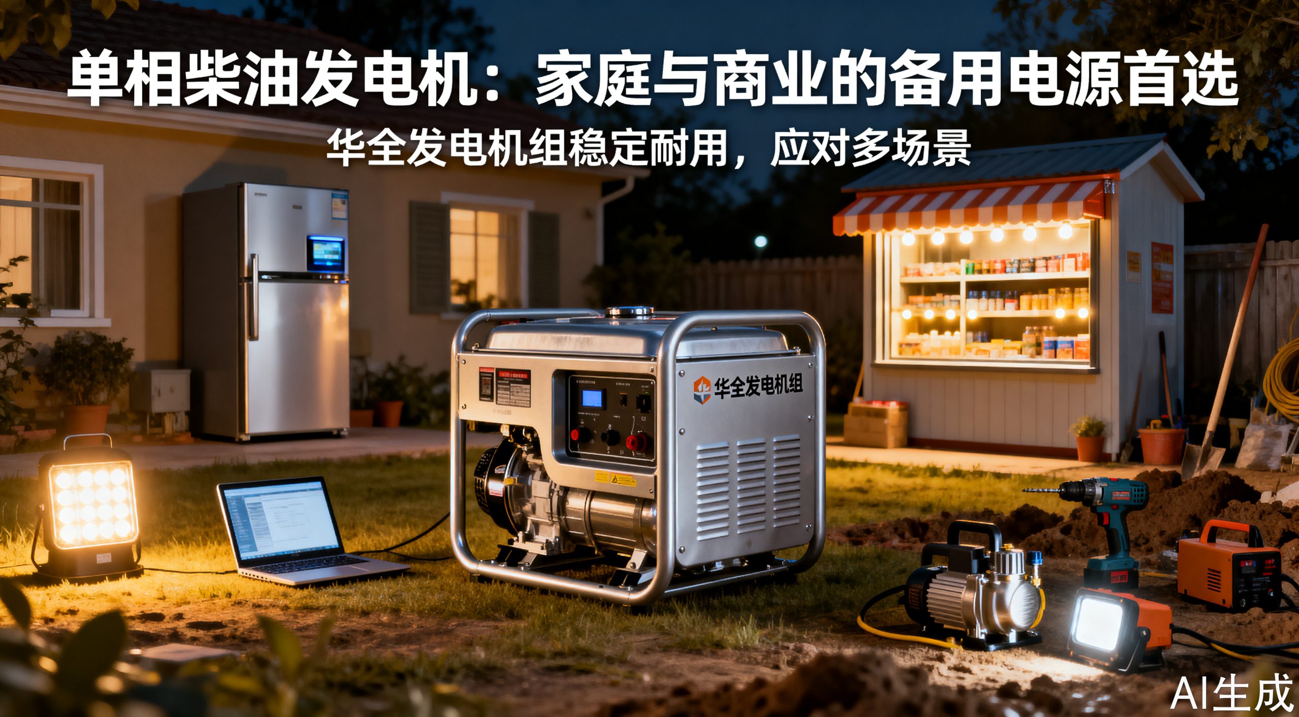 单相柴油发电机 让你的工作和生活不再担心停电