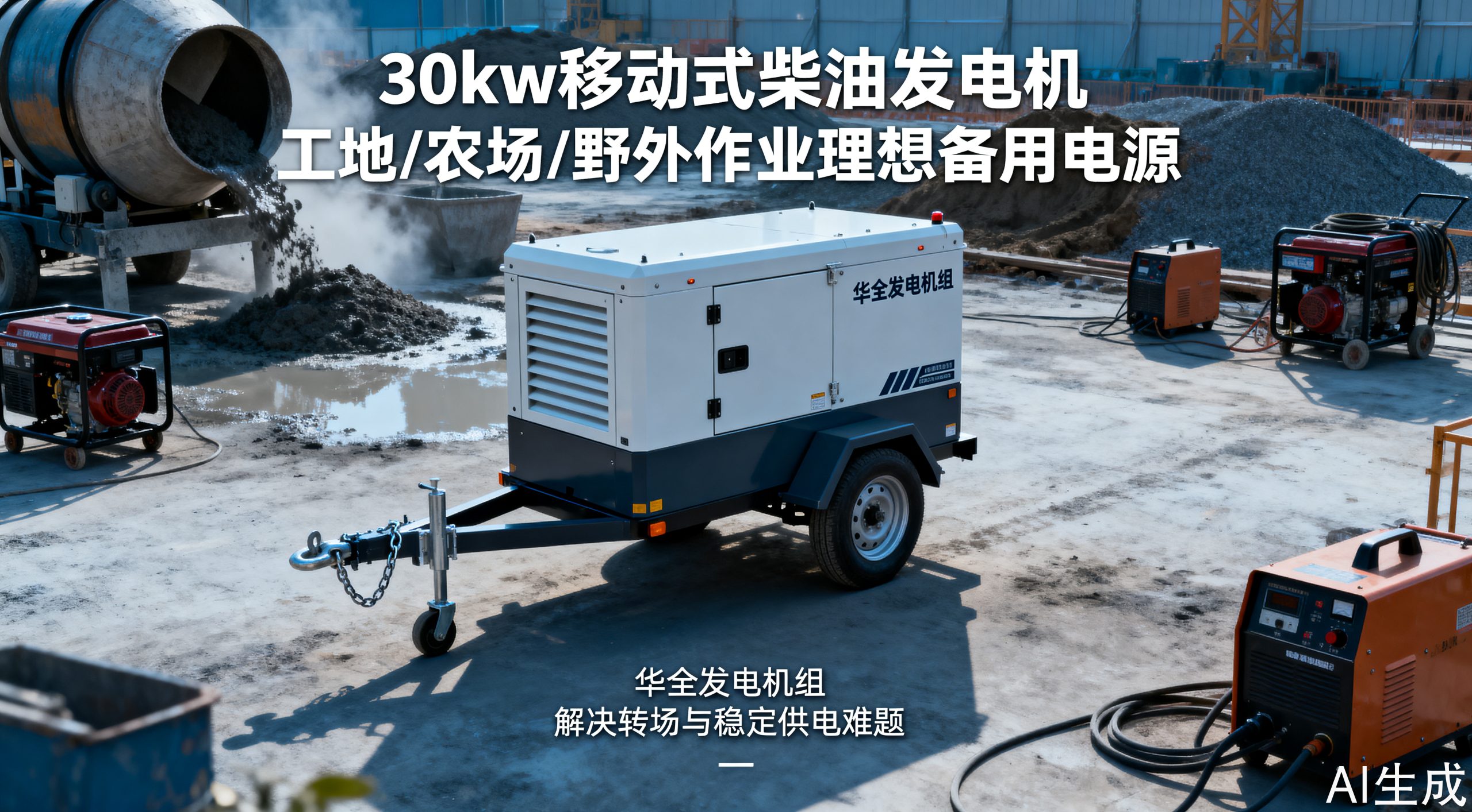 30kw移动式柴油发电机科普指南