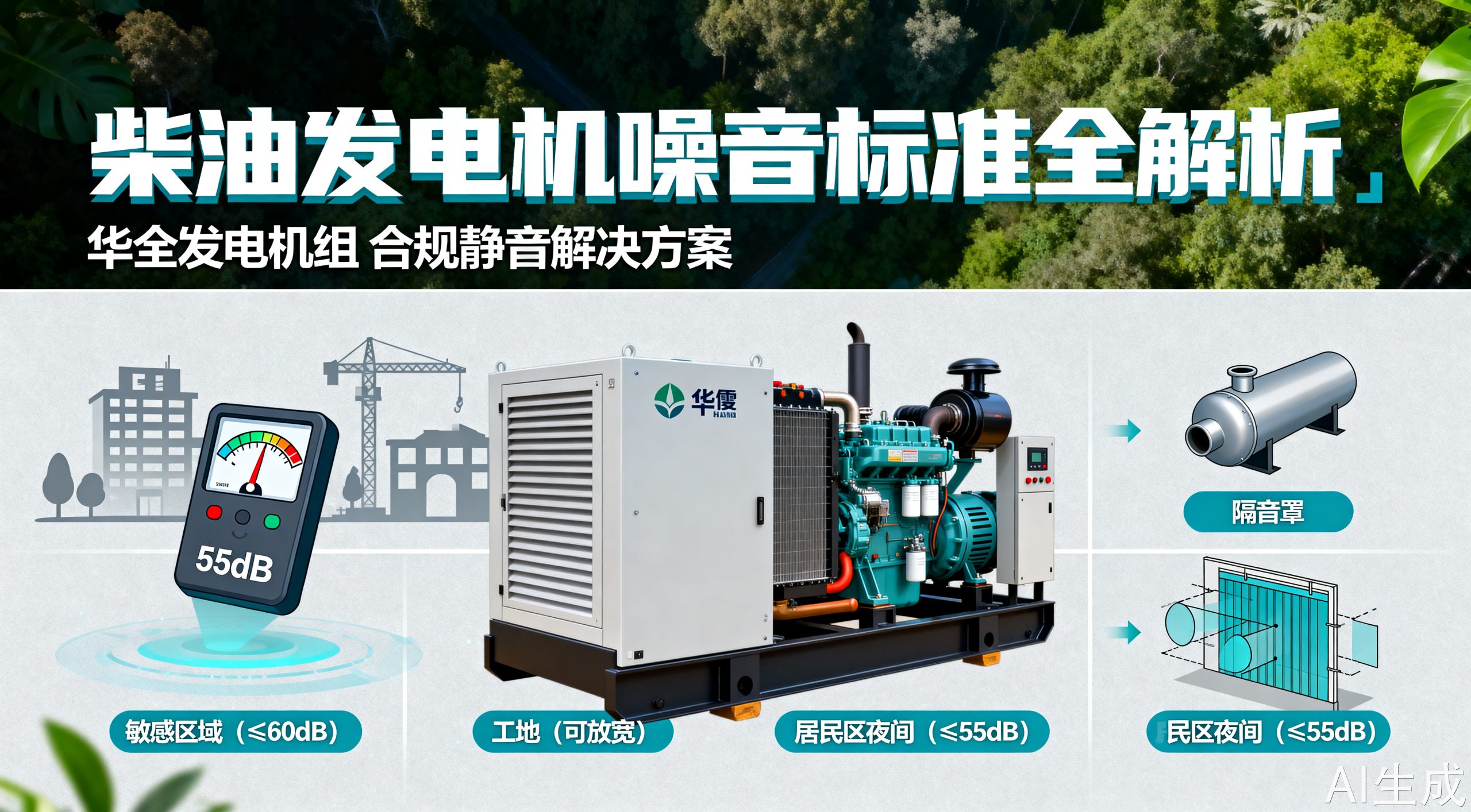 柴油发电机噪音标准，你了解多少？