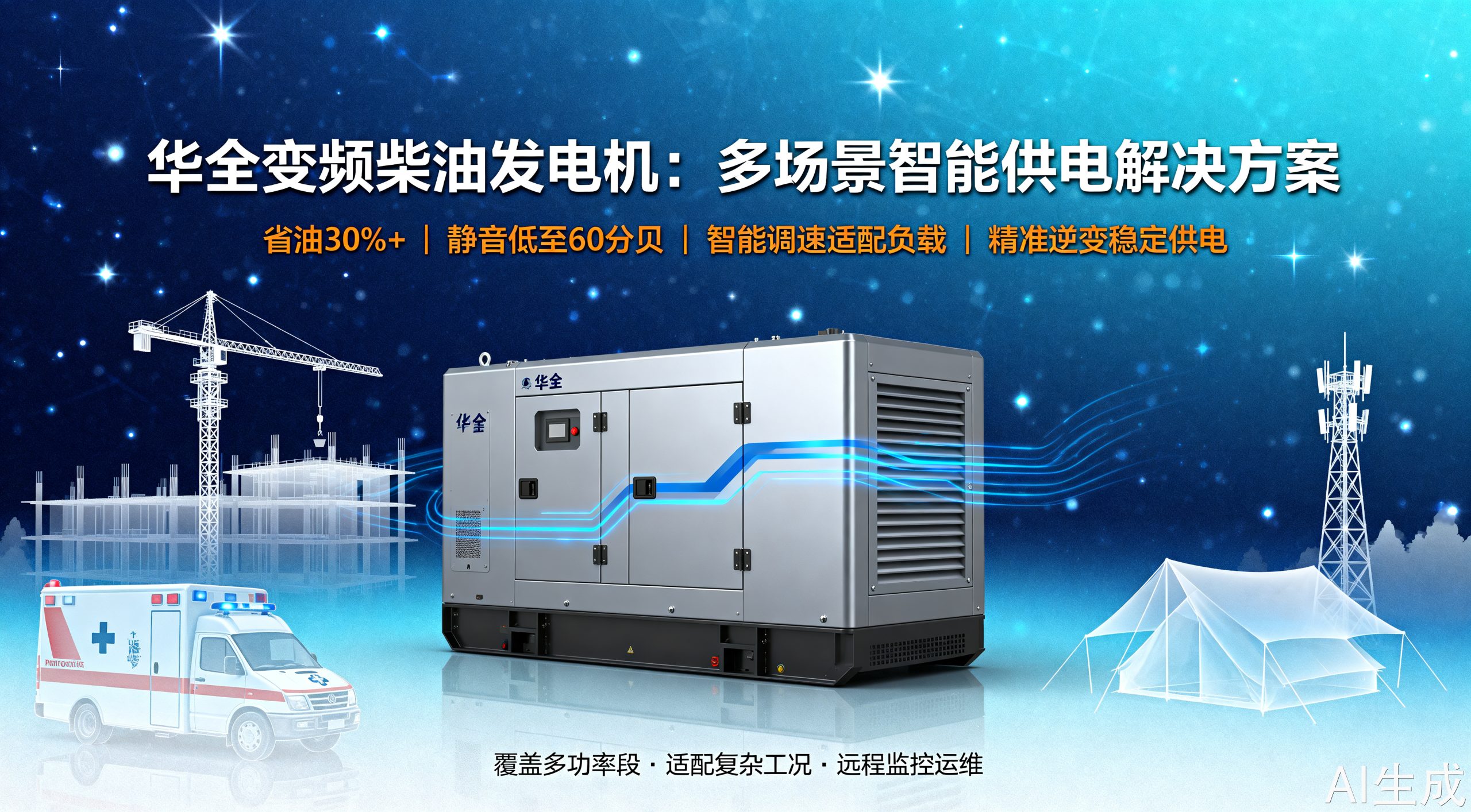 变频柴油发电机，你知道吗？这些优势真的很关键