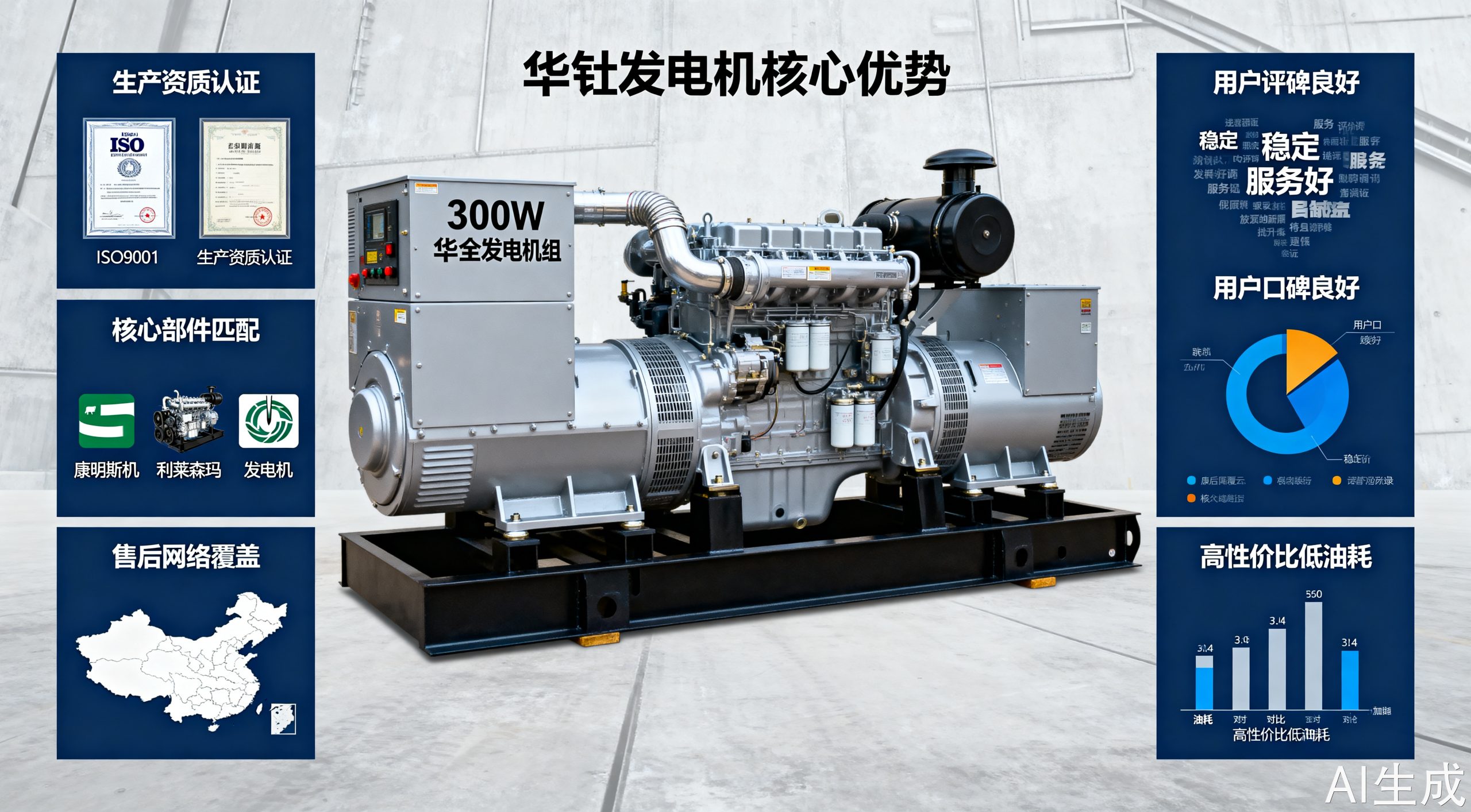300kw柴油发电机厂家如何选 避开这些坑