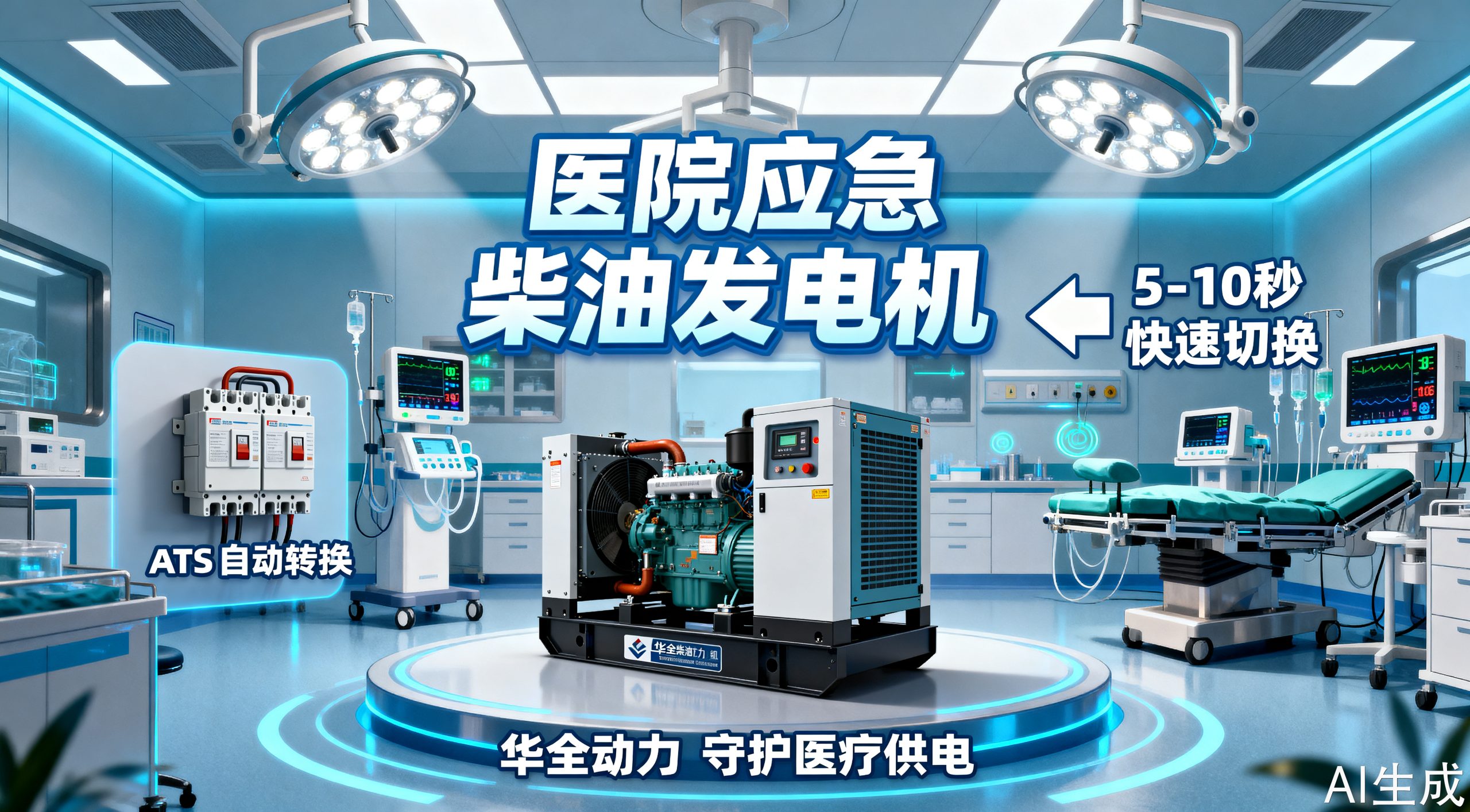 医院应急柴油发电机 选型避坑与维护要点