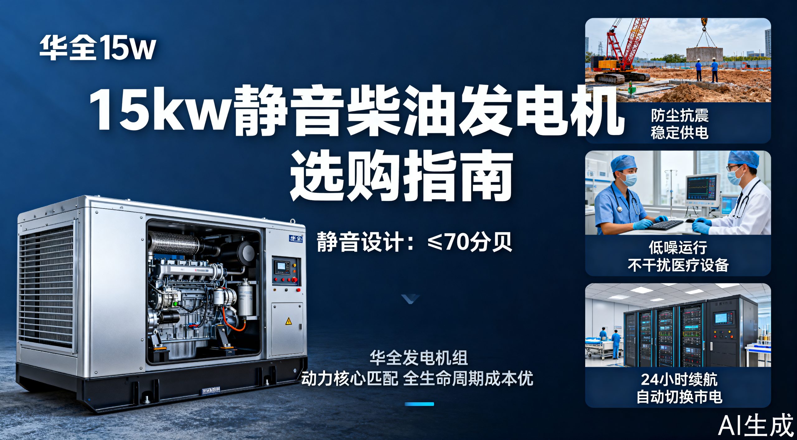 15kw静音柴油发电机选购指南